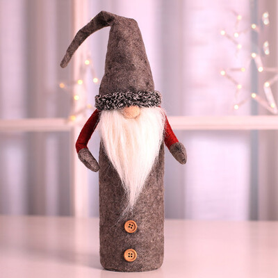 

1Pcs New Christmas Wine Bottle Bags Cover Xmas Dinner Party Table Christmas Festival Decorations