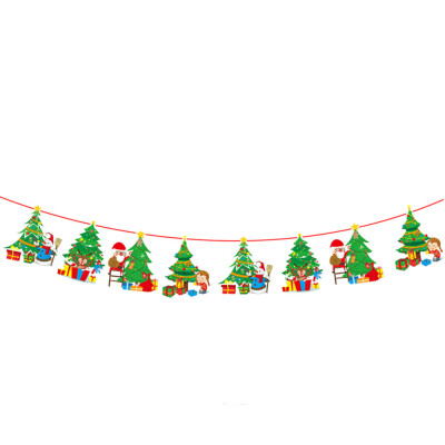 

〖Follure〗Christmas Window Hotel Party Home Hanging DIY Decor Banner Colorful