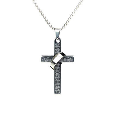 

New Alloy Jesus Cross Chain Unisex Necklace Cross Pendant Jewelry Men Women Necklace Gift