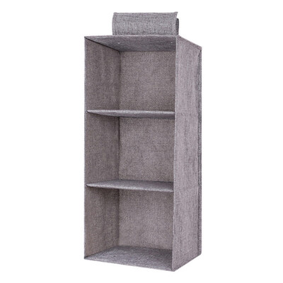 

Foldable Hanging Closet Organizer Hanging Clothes Storage Box Collapsible Accessory Shelves Eco- Friendly Closet Pockets