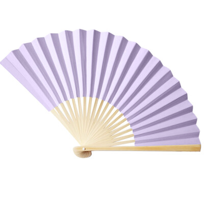 

Siaonvr Chinese Style Hand Held Fan Bamboo Paper Folding Fan Party Wedding Decor