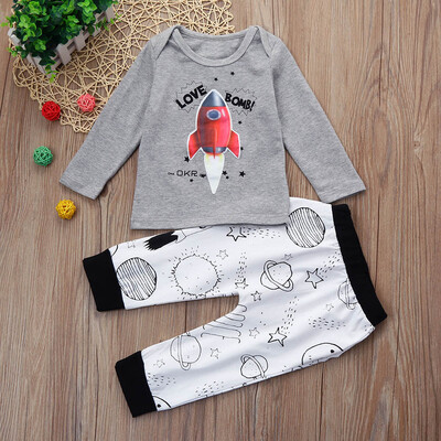 

Baby Toddler Boy Girl Light Up LED Flasing Luminous T-shirt Pants Set Outfits