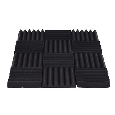 

12 Pack Studio Acoustic Foams Sponge Panels Tiles Absorption Sound Insulation Foam Triangle Flame-retardant High Density 30 30cm