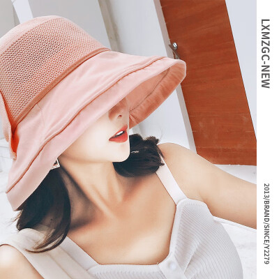 

Summer new Hat mesh Hat breathable fisherman Hat outdoor sun visor Sun Hat bow basin cap