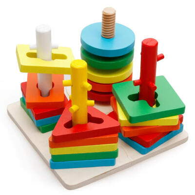 

Wooden Kids Building Blocks Toy Children Intellectual Puzzle Jigsaw Toys