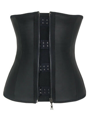 

Women Waist Trainer Latex Belt Zipper Body Shaper Zip Corset Girdle Slim Belt