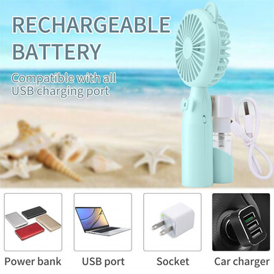 

Siaonvr Mini Handheld Fan Mist Spray Fan Air Water Bottle Cooling Misting USB Powered
