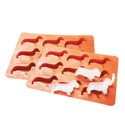 

9-Slot Home Kitchen Dog Shape DIY Ice Cube Making Tray Mold Candy Mould Bar Tool