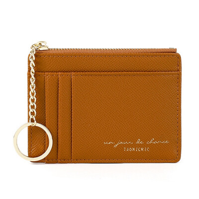 

Women Wallets 2019 Fashion Leather Zipper Purse Metal Chains Coin Purse Card Holder Money Bag 9 Colors Letters Print Wallets