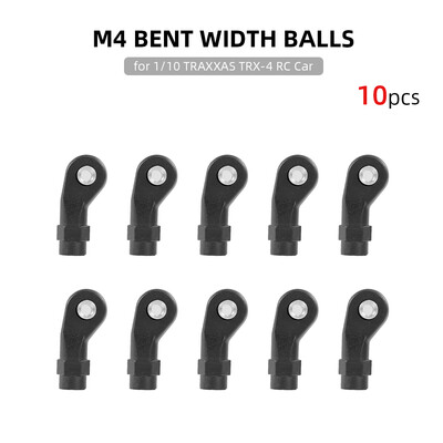 

10pcs Rod Ends M4 Straight Width Balls for 110 Traxxas TRX-4 RC Car