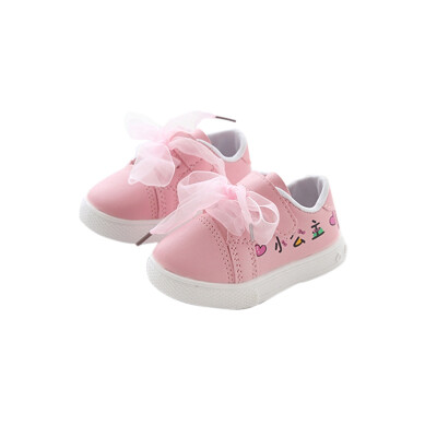 

Baby Girls Shoes Breathable Print Anti-Slip Shoes Sneakers Soft Soled First Walkers