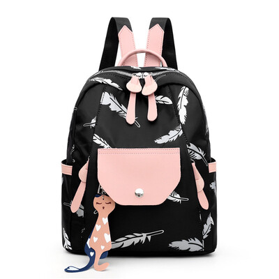 

Printed shoulder bag female new Korean fashion Joker casual girl little fresh backpack student ins bag