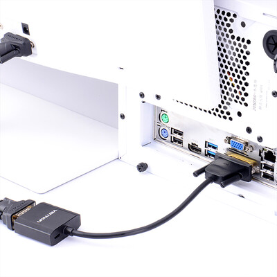 

VENTION DVI to VGA Adapter DVI-DDVI241 to VGA Converter 1080P for Computer Laptop HDTV Projector Display Screen 015m094ft Whi