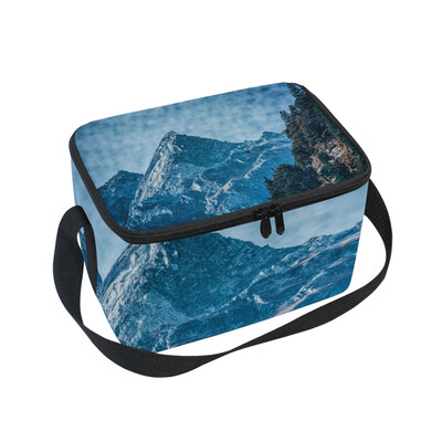 

ALAZA Lunch Box Insulated Himalayas Pattern Lunch Bag Large Cooler Tote Bagfor Men Women