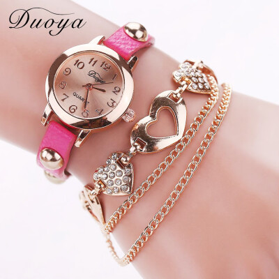 

RM Simple Fashion Small And Exquisite Dial Leather Strap Ladies Bracelet Watch