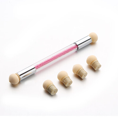 

〖Follure〗Set Glitter Powder Picking Dotting Gradient Pen Brush 6Sponge Nail Art Tools