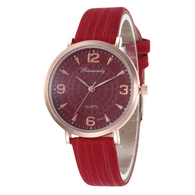 

Ultra-thin digital leather womens watch student fashion watch