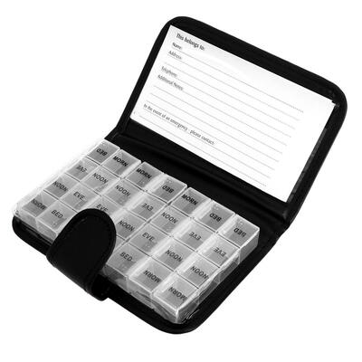

28 Grids Pills Storage Box Tablet Case Stationery Holder Organizer Clear
