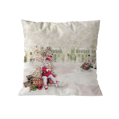 

Tailored Christmas Cotton Soft Pillow Case Sofa Waist Throw Cushion Cover Home Decor