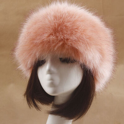 

Women Russian Thick Fluffy Cap Fake Faux Fur Headband Hat Winter Ear Warmer Ski