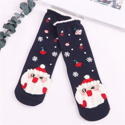 

High Quality Socks Cute Cartoon Christmas Sock Style Autumn Winter Comfortable Cotton Warm Socks For Girl Christmas Gift E01