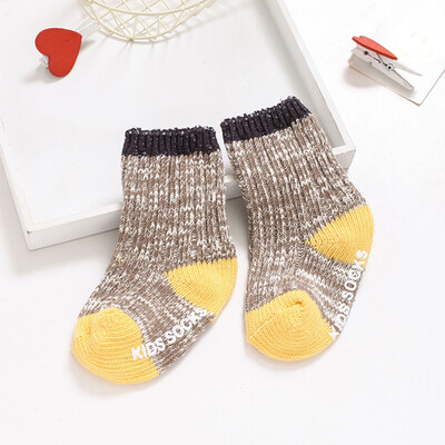 

13 Colors Cotton Baby Socks Boy Girls Kids Anti Slip Socks Thick Keep Warm Winter Floor Ankle Wool Sock For 0-4 Years
