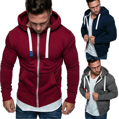 

Men&39s Warm Hoodie Hooded Sweatshirt Coat Jacket Outerwear Jumper Winter Sweater