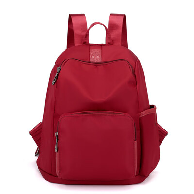 

Oxford double shoulder bag Korean version schoolbag 100 fashion canvas woman bag waterproof small backpack