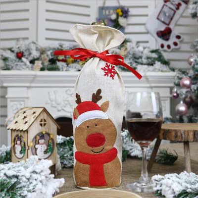 

1 Pcs Christmas Kids Candy Bags Pouch Santa Claus Snowmen Xmas Gift Bag Children Bag Drawstring Container Organizer Case