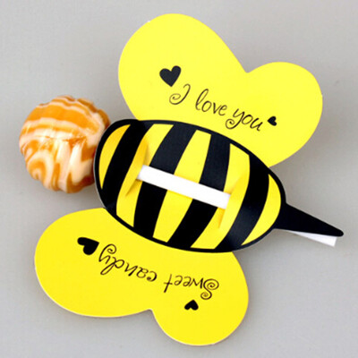 

50Pcs\Lot Cute Gift Package Decor Cards Lollipop Decorative Card Christmas Candy Decoration Paper Cards