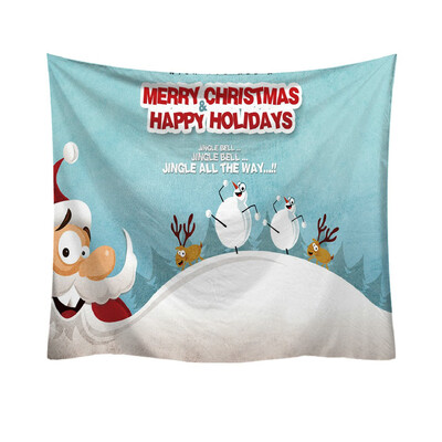 

〖Follure〗Christmas Fashion Tapestry Cartoon Pattern Style Decorative Tapestry Home Decor