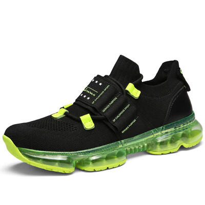 

Fashion full palm really air cushion flying woven shoes mens shoes tide shoes sports shoes