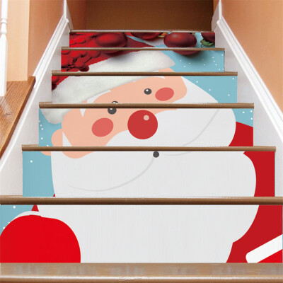 

Toponeto Christmas Decoration Stair Stickers Christmas Stairs Stickers Wall Stickers