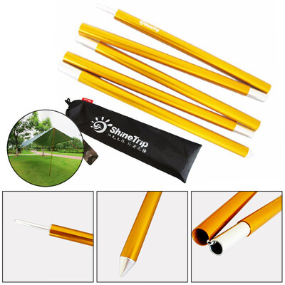 

2pcs 5 Section Tarp Shelter Canopy Tent Awning Support Rod Upright Porch Pole AU