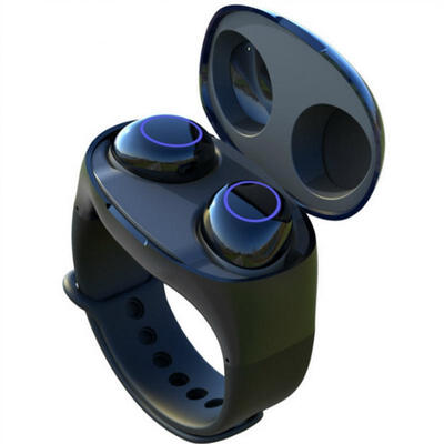 

HM50 TWS Wireless Earbuds with Wristband Wireless Charging Case Touch Waterproof Hi-Fi Bluetooth 50 Headphones