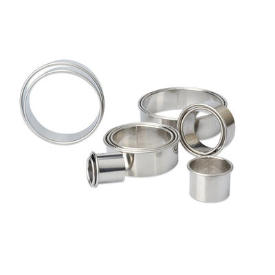 

12pcsset Round Shape Cookie Cutter Slicers Bread Fruit Biscuit Stainless Steel Cake Mold Sugar Fondant Decorating Tool