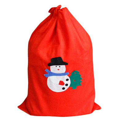 

Siaonvr New Large Canvas Merry Christmas Music Forest Stocking Gift Storage Bag