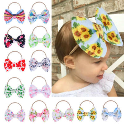 

Baby Bow Headband Newborn Hair Accessory Kids Hair Band Bow Elastic Stretchy