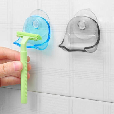 

2 Colors Shaver Toothbrush Hold Washroom High Power Suction Cup Hook Razor