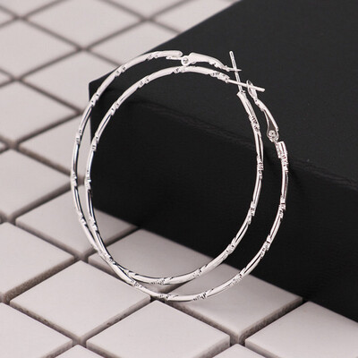 

50mm 60mm 70mm Simple Large Circle Round Big Hoop Earring for Women Fashion Jewelry Gold Color Exaggerated Great Aros Brincos