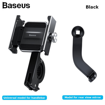 

Baseus aviation grade aluminum alloy phone holder for motorcycle bicycle shock absorption&skid resistance holder for mobile