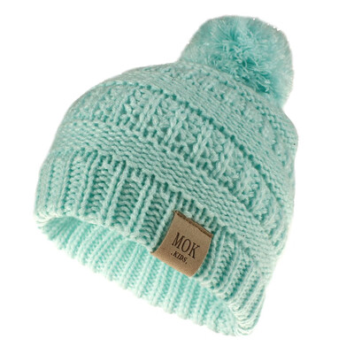 

Tailored Girls Boys Child Hat Keep Warm Winter Casual Knitted Hat Wool Hairball Ski Hat