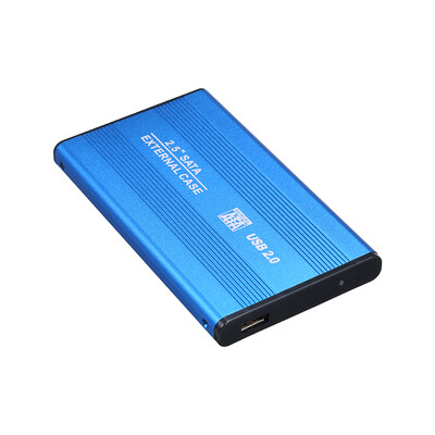 

25 Inch HDD Case USB20 to SATA HDD Converter Adapter External Case 4TB Hard Disk Drive Box External HDD EnclosureBlue