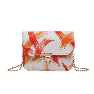 

Women PU Leather Vintage Mini Chain Bag Lock Shoulder Crossbody Bag