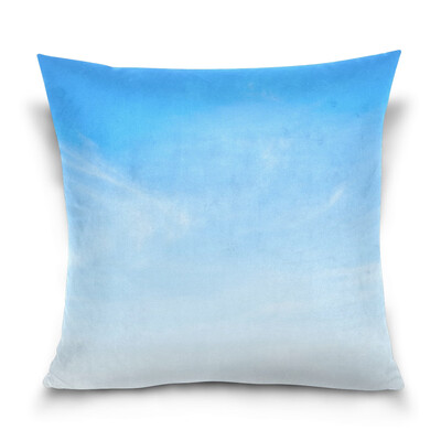 

ALAZA Throw Pillow Case Decorative Pillow Covers 16 X 16 inch Sky Blue Pattern Pillowcase