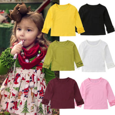 

Toddler Kids Baby Girl Fashion Puff Long Sleeve Tops Clothes T-shirt Tee Tops UK