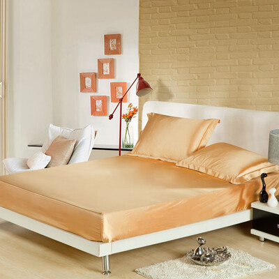 

Toponeto New QueenStandard Silk Satin Bed Sheet Cushion Cover Multiple Colors Gift