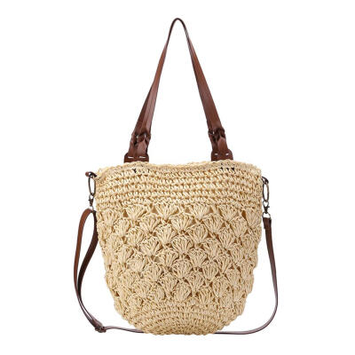 

Summer Straw Beach Bags Woven Totes Casual Women Shoulder Messenger Handbag