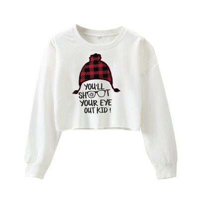 

Tailored Fashion Womens Casual Solid Color Letter Print Long Sweatshirt Sweater Top