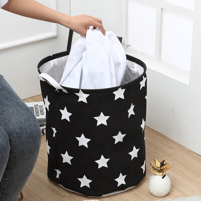 

Toponeto Cotton Linen Waterproof PE Coating Storage Basket Sundries Storage Box